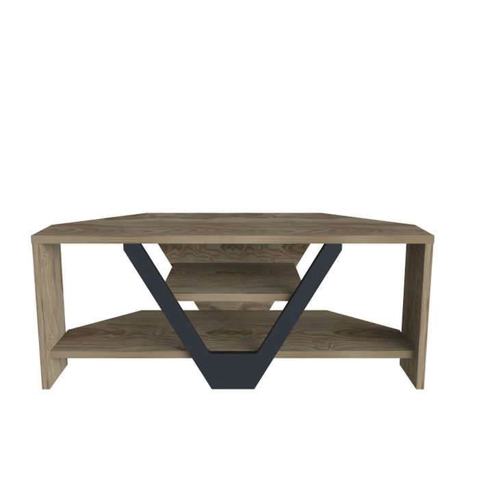 Hanah Home Soporte de TV Karin - Nogal y Negro